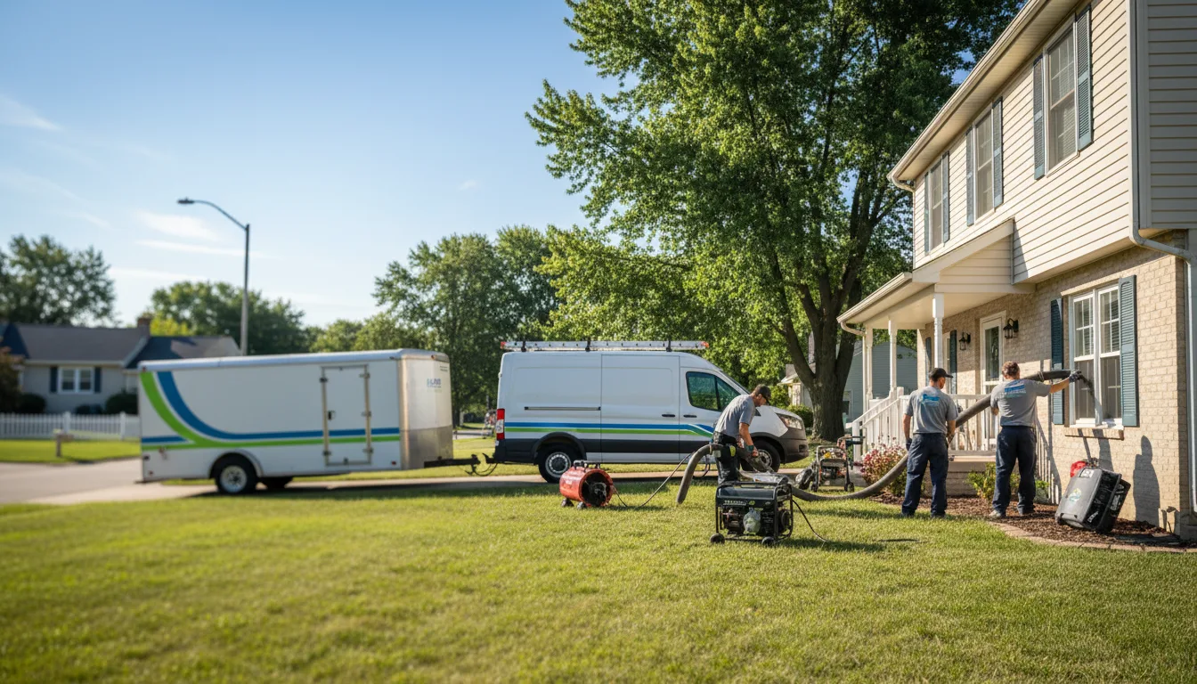 Flooded Basement Restoration And Cleanup With Repair in Parkdale, AR near me
